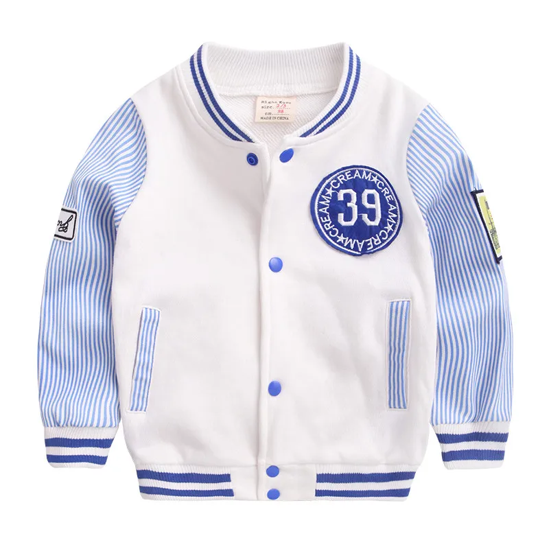 Пальто для маленьких мальчиков куртка в синюю полоску детские пальто на весну и