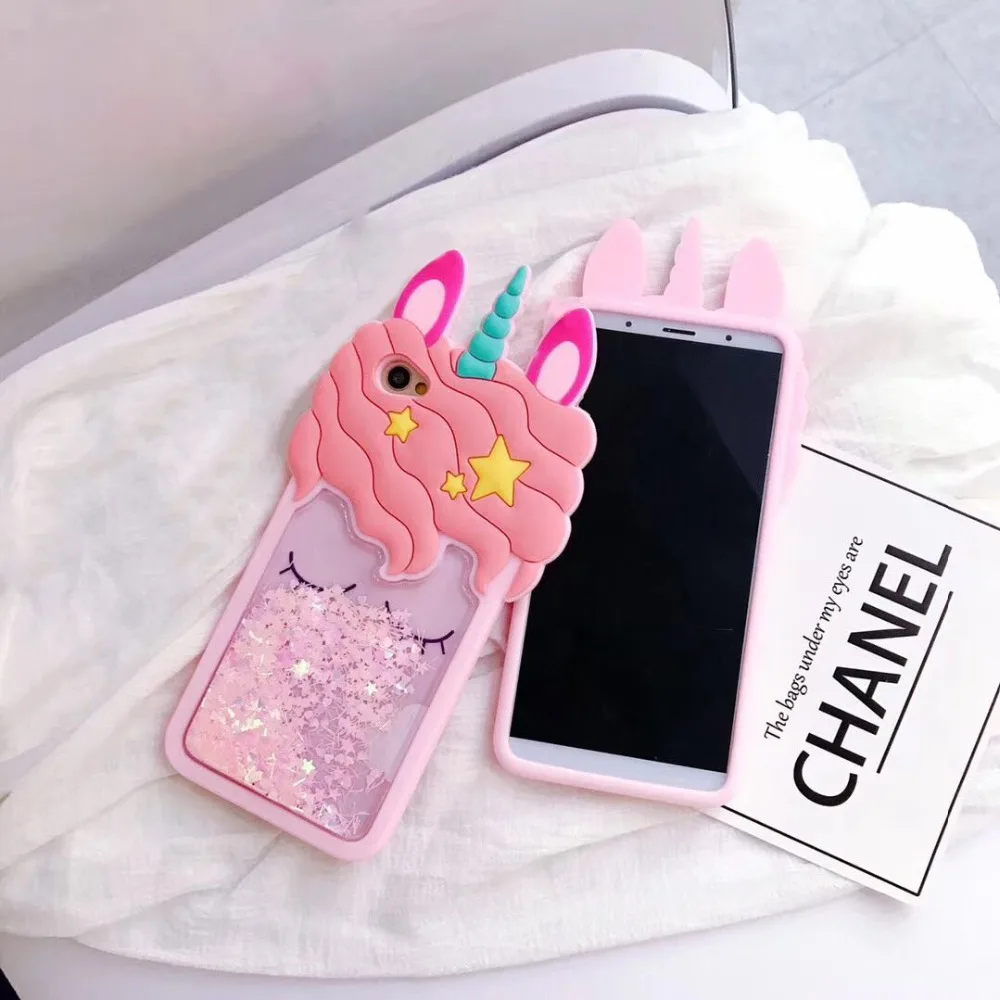3D мультфильм зыбучие пески Единорог Мягкий силиконовый чехол для Samsung Galaxy J5 J7 2015