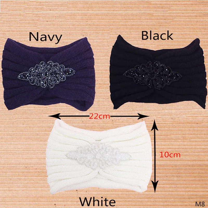 

6 pcs/lots , Fashion Girl Knit Headband Crochet Hairband Ear Warmer Headwrap Turban Bow knot Style 3 colors