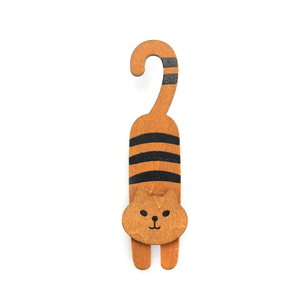 1 набор (3 шт.) Kawaii канцелярские мини натуральные окрашенные oh my cat деревянные