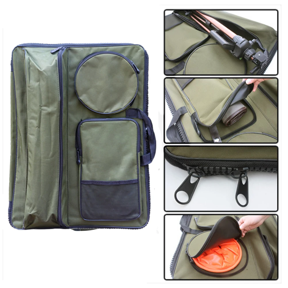 Artist Portfolio Painting Sketching Thicken Canvas Waterproof Bag Students Backpack Art Supplies Solid Zipper Large Capacity | Канцтовары