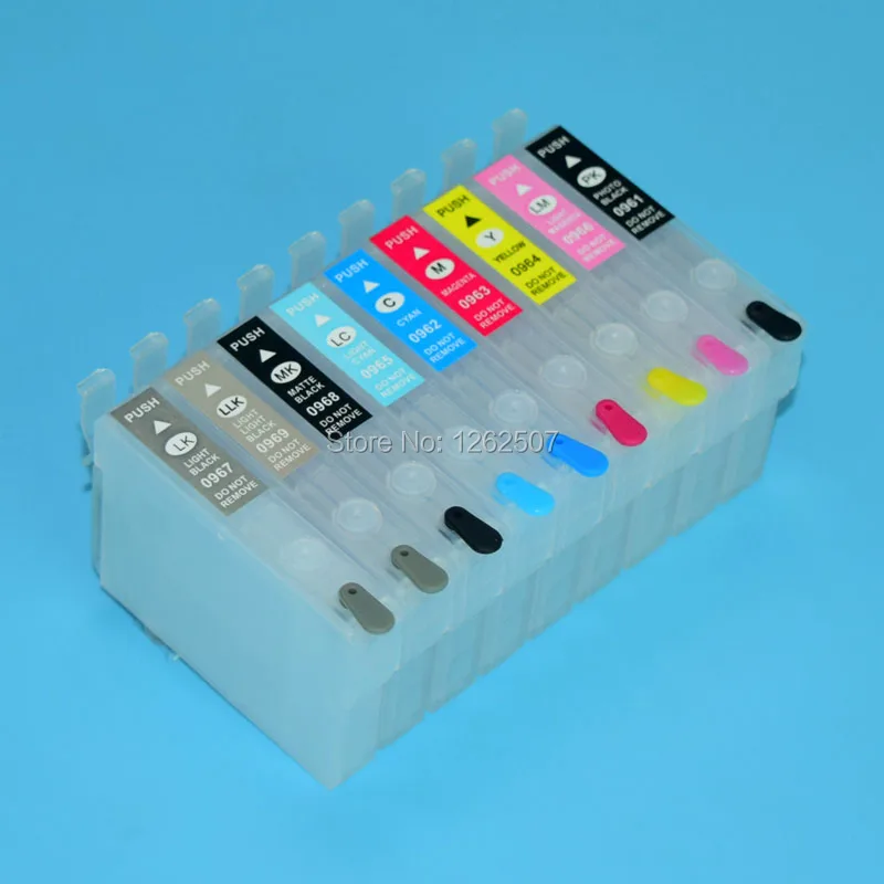 Для печатающей головки Epson Stylus photo R2880 Refillable патрон чернил для принтера T0961 T0969