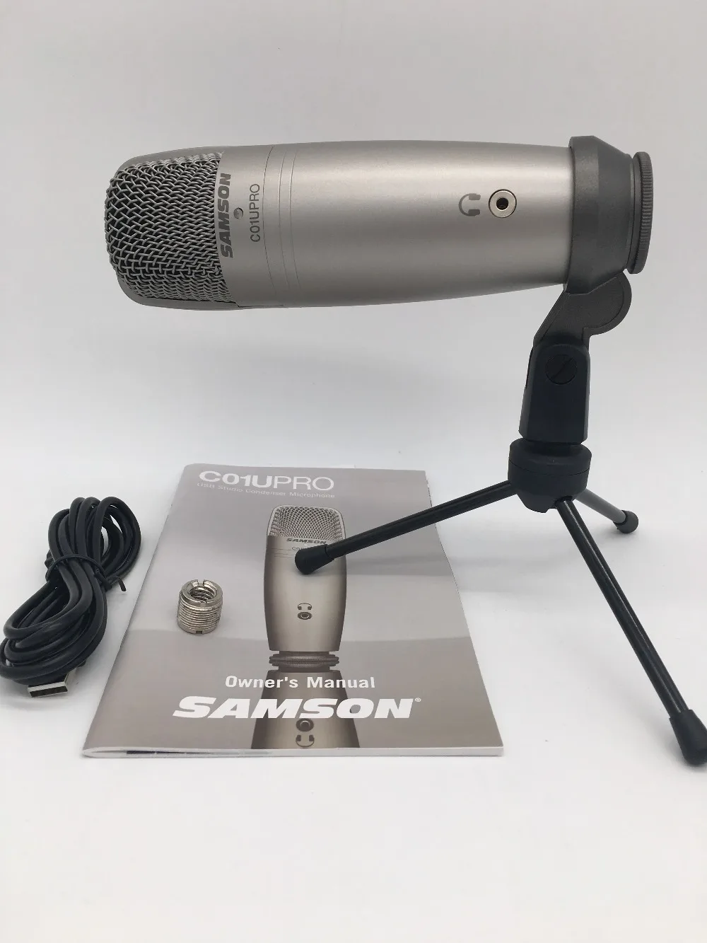 Samson C01u Pro Usb Студийный микрофон Hypercardiod мониторинг в реальном времени Большой мембранный конденсаторный микрофон Plug& Play
