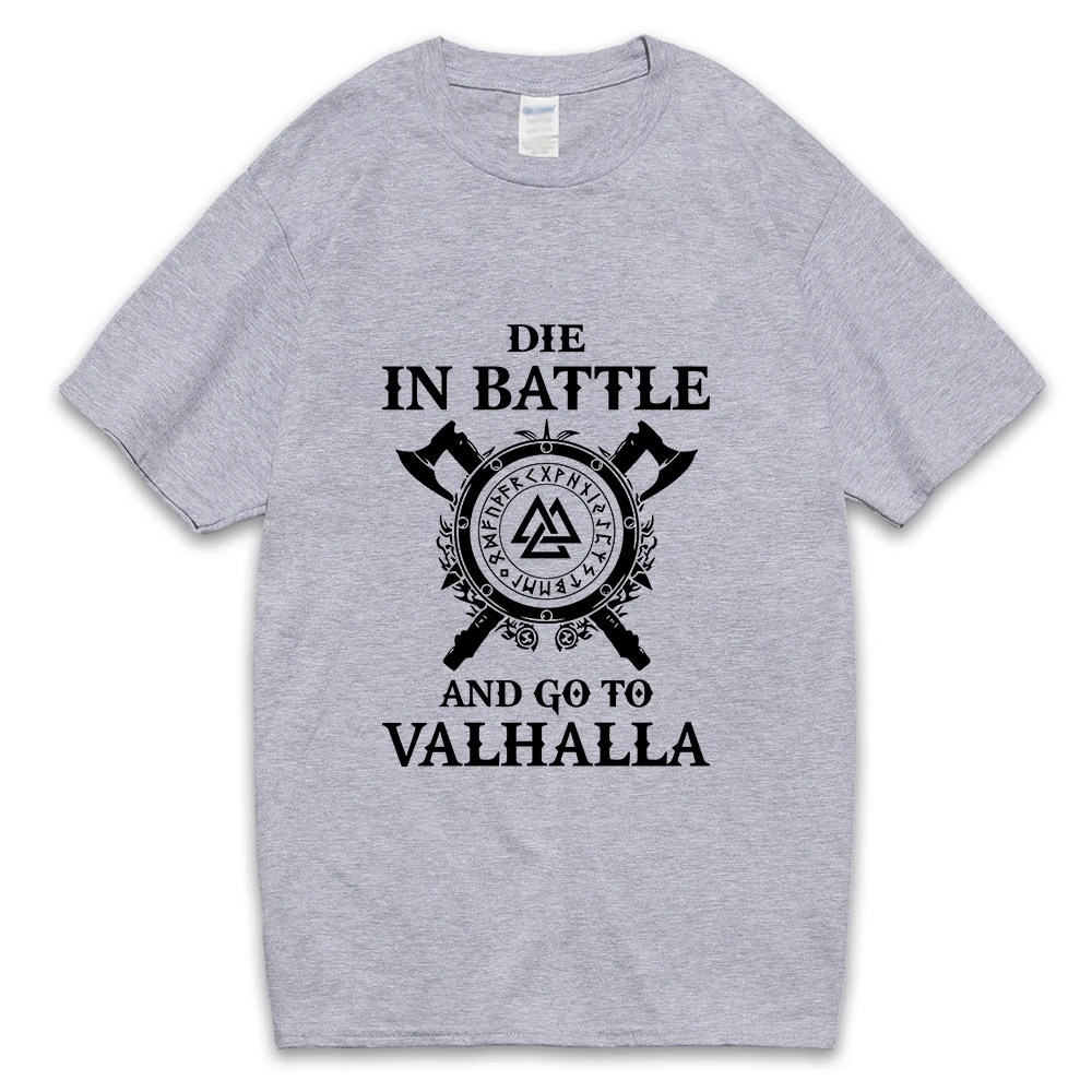 Men's Round Neck Casual Cotton T-shirt Summer Short Sleeve Odin Viking 2020 Fashion Hipster Clothing Streetwear Hip Hop Homme | Мужская