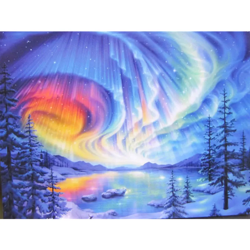 

5D «сделай сам», красочная алмазная живопись Аврора, вышивка крестиком, Алмазная мозаика, картина, настенная наклейка, домашний декор, подаро...