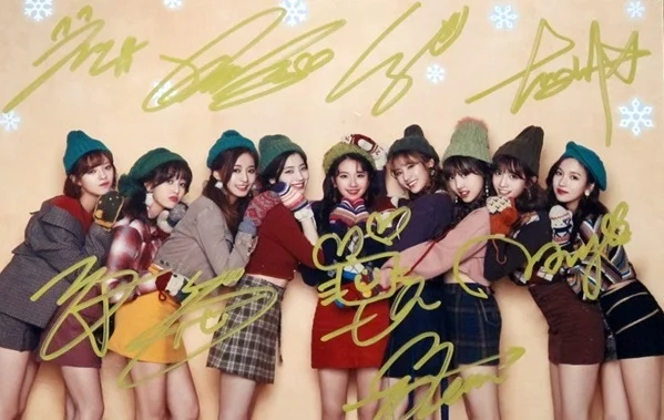 Подписано дважды autographed group photo MERRY & HAPPY 6 дюймов Бесплатная доставка 122017A|photo 6|photo sign