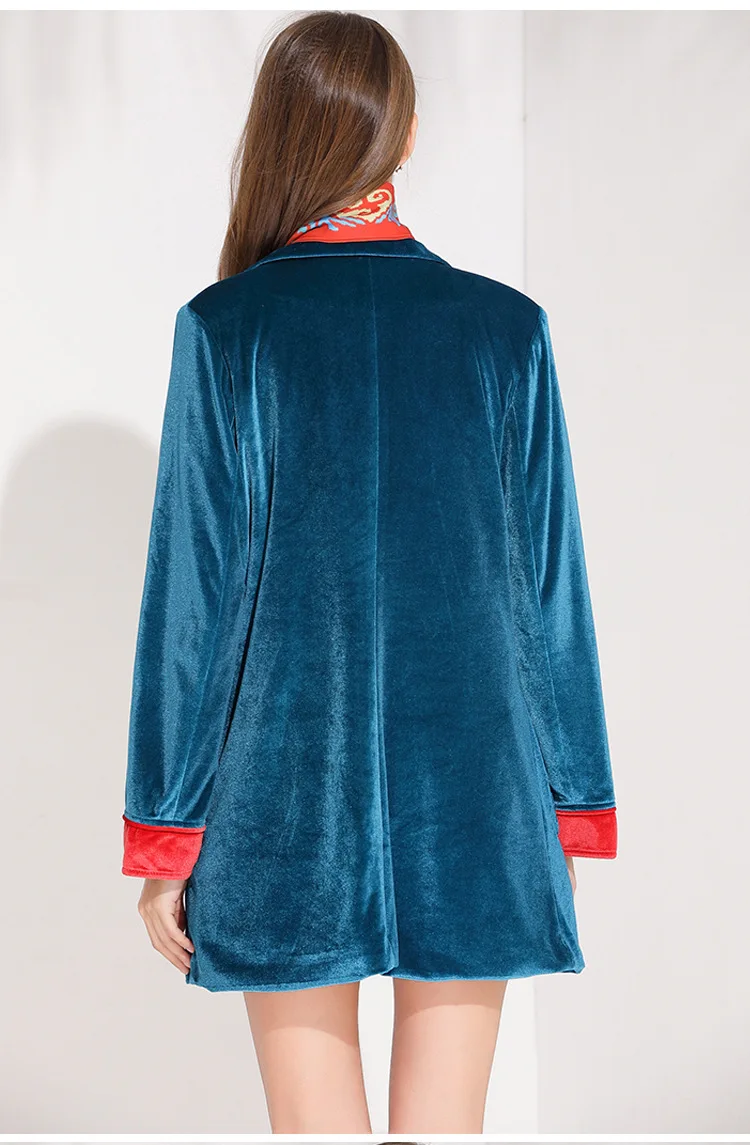 Женский бархатный кардиган с бахромой повседневный Свободный карманами и