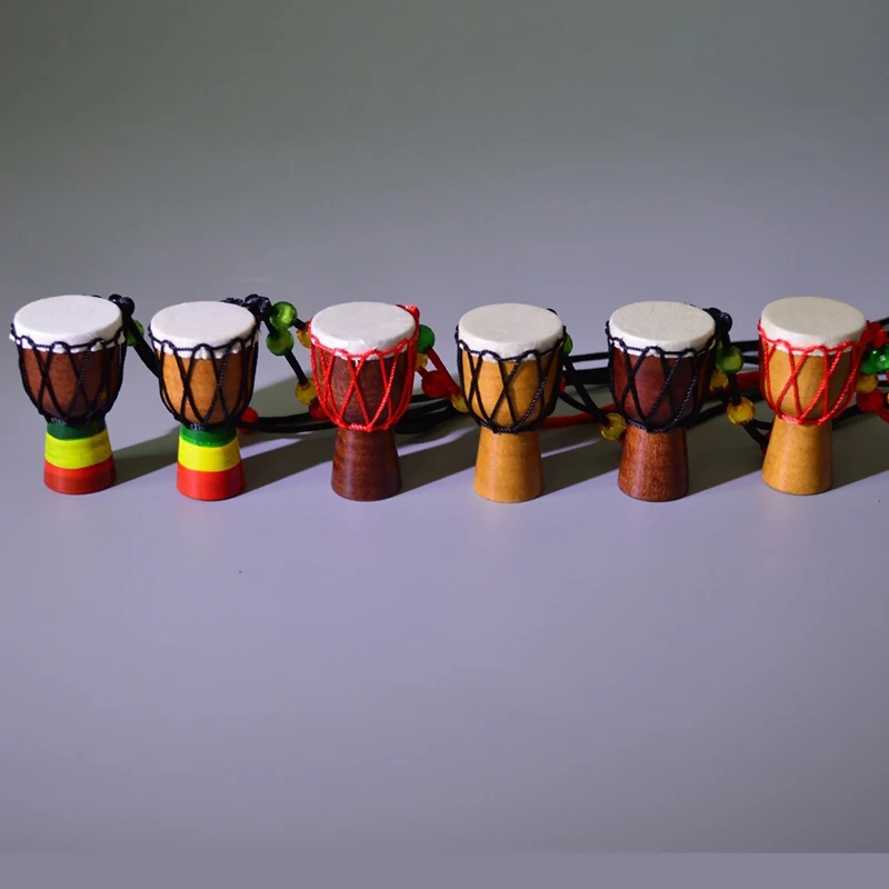 Мини Джамби барабанщик на продажу Djembe перкуссионное ожерелье с музыкальным