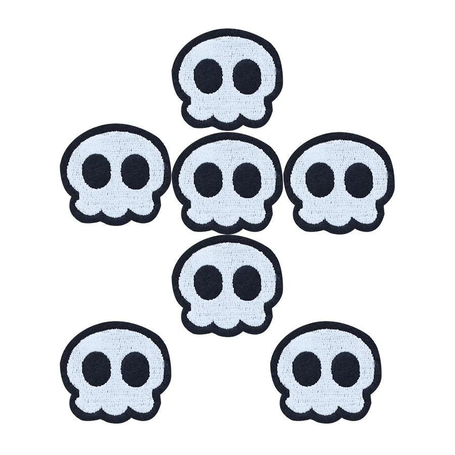 10 шт. вышитая аппликация в виде черепа|badge patch|patches for clothing ironsew on patches |