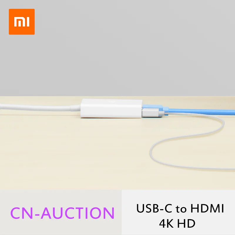 Оригинальный Многофункциональный конвертер Xiaomi адаптер 4K 1080P HDTV USB 3 0 PD2.0 для Macbook