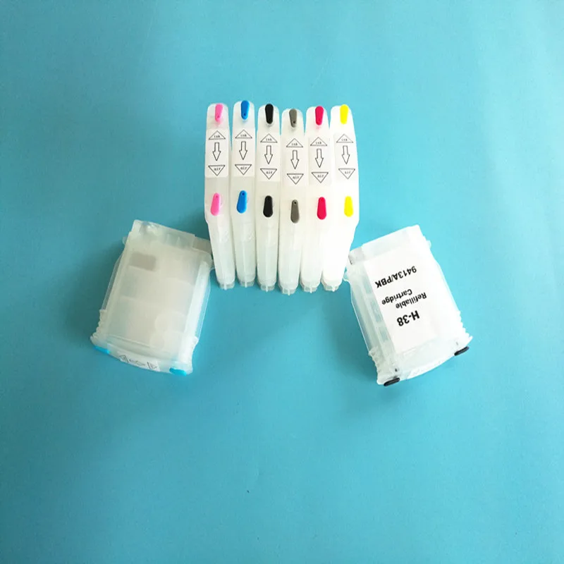 8 видов цветов Пустой Сменный картридж с автосбросом для принтеров hp Photosmart Pro B8850
