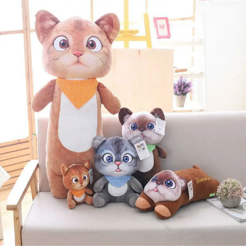 Плюшевая игрушка для кошек чучело три диаблас кот котенок детского дня подарок