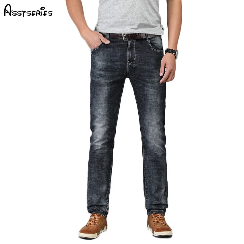 Эластичные Мужские штаны новый бренд Мужская модная бабочка джинсы бизнес