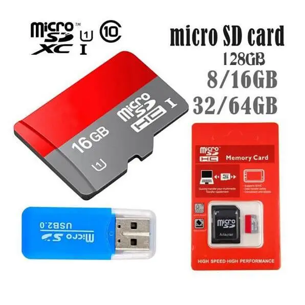 Карта micro sd карты памяти реальная емкость 128 ГБ 64 32 16 8 Класс 10 Microsd