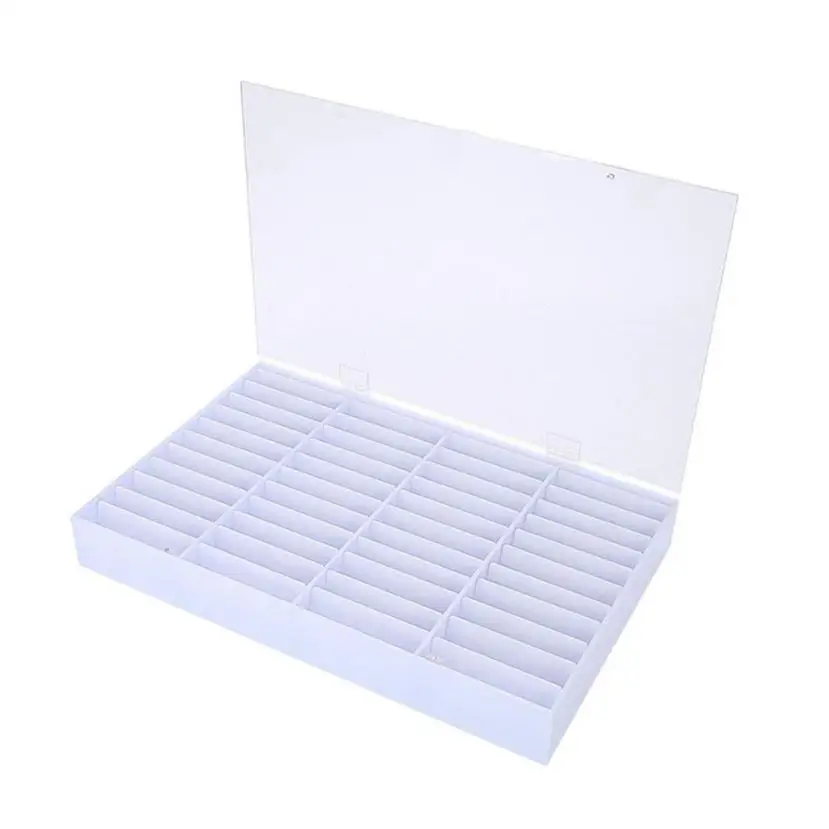 44 slots Nail showing shelf Art Training Practical Tips Display Holder Organizer Storage Box 5U0801 |