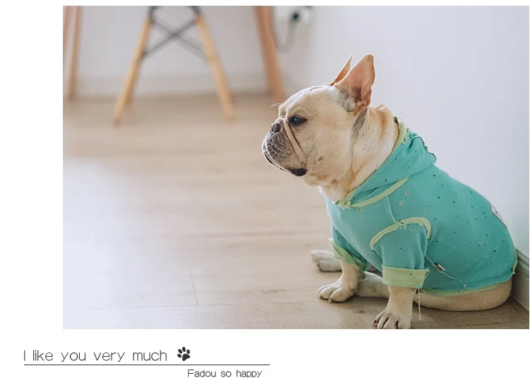 [MPK Dog Hoodies] «Holey Hoodies» классная Одежда для собак, свитер с французским бульдогом, Толстовки для французов