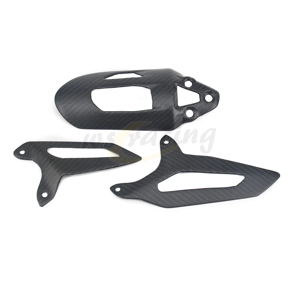 Задняя Противоударная крышка и защита пятки для мотоцикла из углеродного