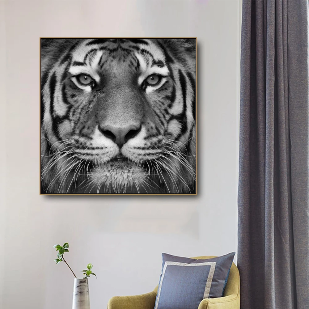 

Tigers Animals Print Art Canvas Painting & Calligraphy Decoration Pictures Posters For House Living Room Bedroom Home Wall Art