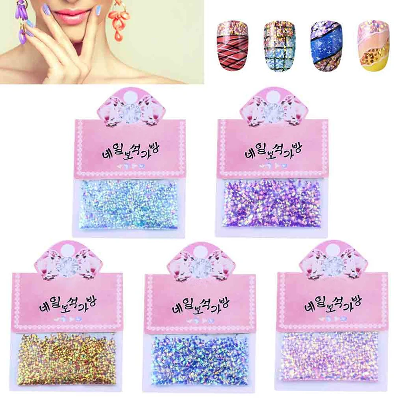 Belen красочные блестящие рыбья чешуя Блестки для ногтей листы маникюрный гель