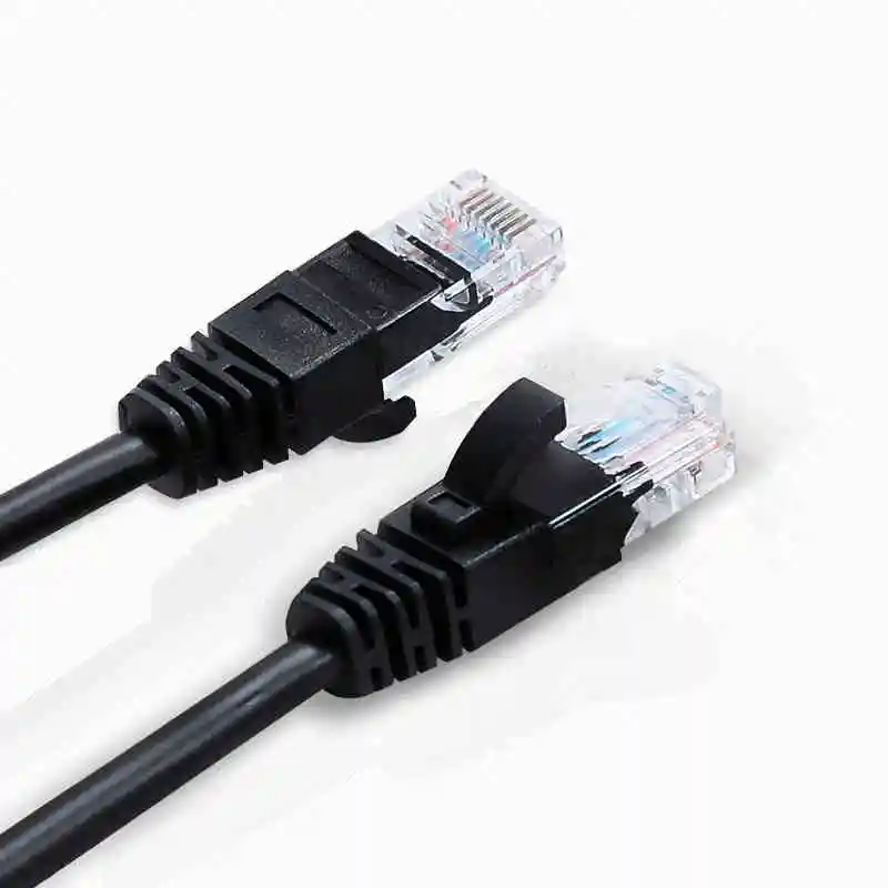 25 м черный цвет 350 МГц без snagless Cat5e UTP Ethernet-Кабель категория 5e патч-корд/литой 8P8C RJ45