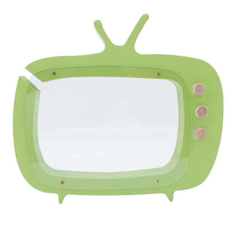 Cute Creative Wooden New TV Set Piggy Bank Children's Room Display Photography Props Box Home Decorate | Дом и сад