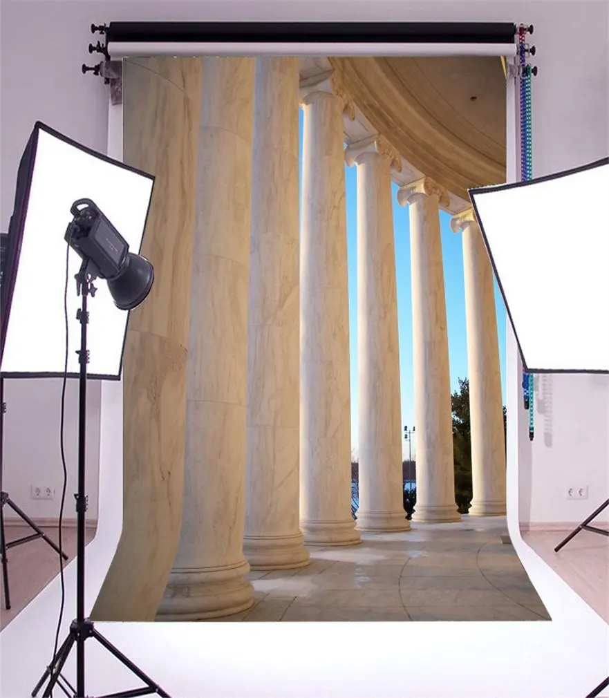Фото Фон для фотосъемки замок элегантный каменный столб Европейский фон мраморный