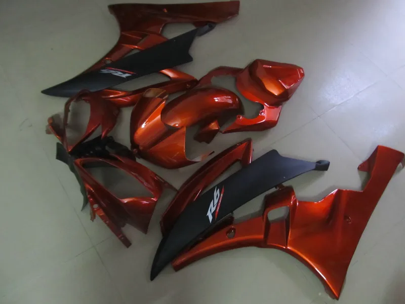 Инжекционный набор обтекателей для YZFR6 06 07 YZF R6 2006 2007 YZF600 ABS новый красный черный
