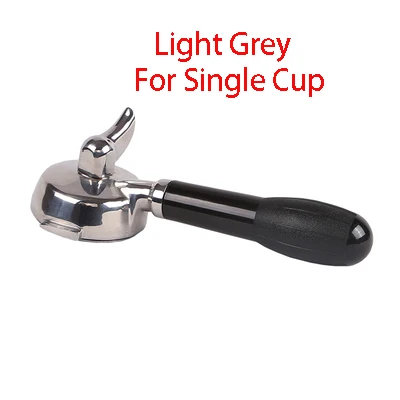 Bottom Single Cup Gumilai эспрессо кофе портафильтр бездонная Ручка Универсальный 304 нержавеющая сталь коммерческий 58 мм стандартная ручка Бариста инструмент - Цвет: Bottom Single Cup