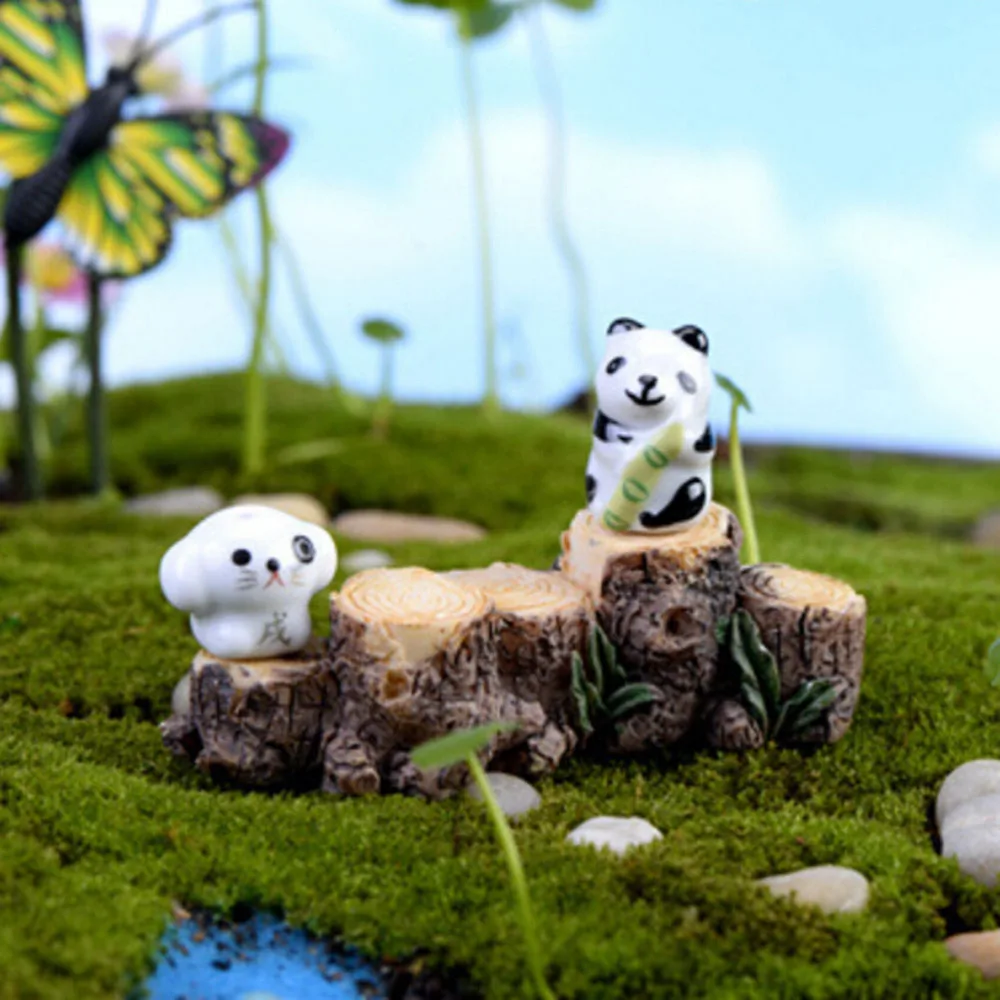 DIY Mini Tree Stump Bridge Model Resin Fairy Garden Miniatures Dollhouse/ Terrarium/ Succulents/ Micro Landscape Decoration | Дом и сад
