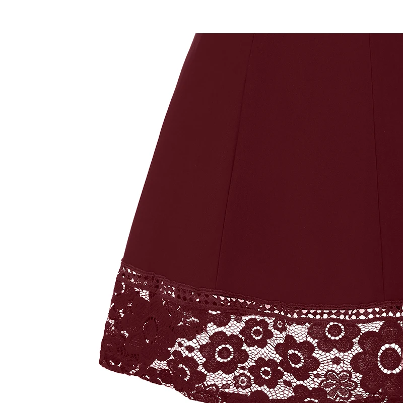 Пикантные Винтаж Лето Кружево круглый Средства ухода за кожей шеи короткий рукав