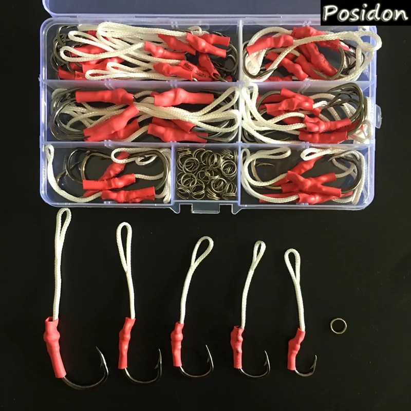 Posidon 108 шт./кор. 10827 из нержавеющей стали вспомогательный крючок джиг ассивер
