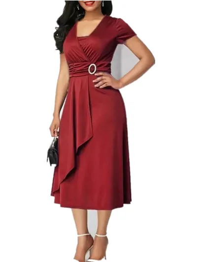 

2019 New Fashionable Women's Dress Casual Short Sleeve Slim Pocket Belt Dresses Sexy Bodycon Club Vestidos