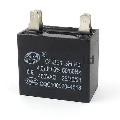 AC 450 мкФ 4Pin полипропиленовая пленка потолочный вентилятор мотор Запуск