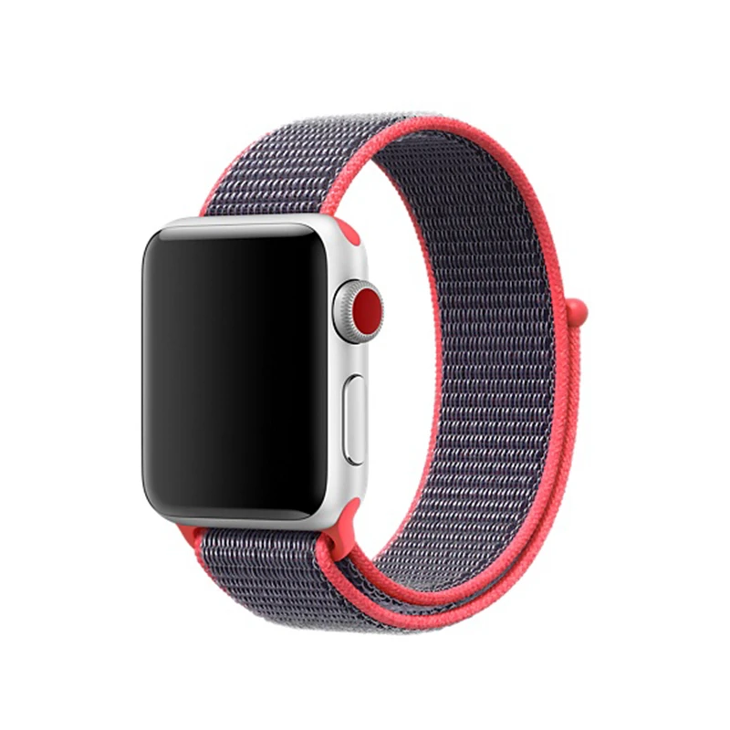 Последние обновления Тканые нейлоновые Ремешки для наручных часов iWatch Apple Watch Sport