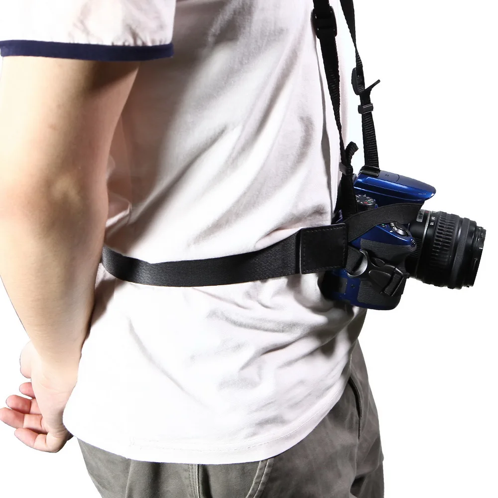 Эластичный ремень Meking DSLR для камеры удобный и безопасный с пряжкой на талии