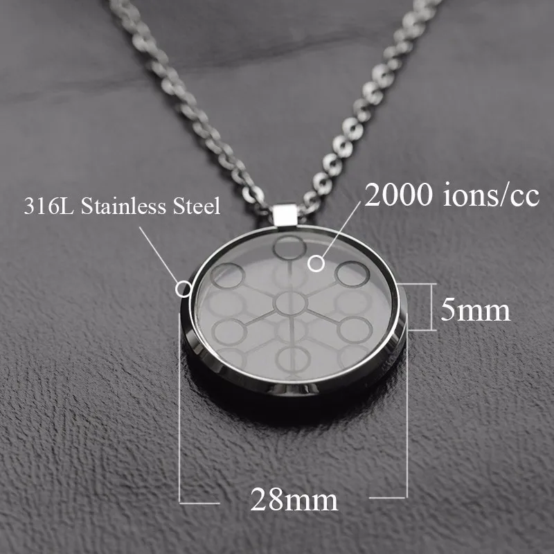2000CC высоко ионный Bio Chi кулон Quantum pendant скалярная энергия с цепочкой из нержавеющей стали через AliExpress Стандартная 30027