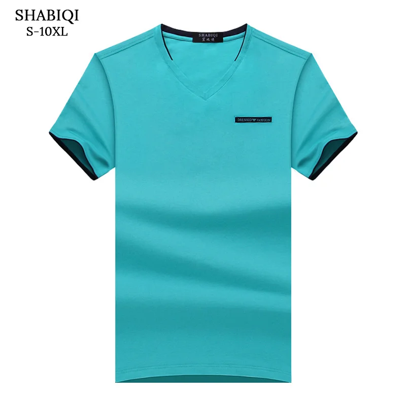 Turquoise SHABIQI Классическая брендовая мужская рубашка, Мужская рубашка поло, Мужская рубашка поло с коротким рукавом, дизайнерская рубашка поло размера плюс 6XL 7XL 8XL 9XL 10X - Цвет: Turquoise