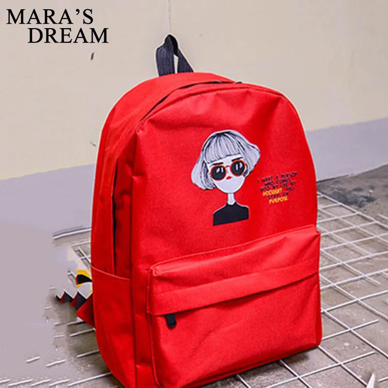 Mara's Dream новый холщовый рюкзак с принтом для школьников сумка на плечо женщин