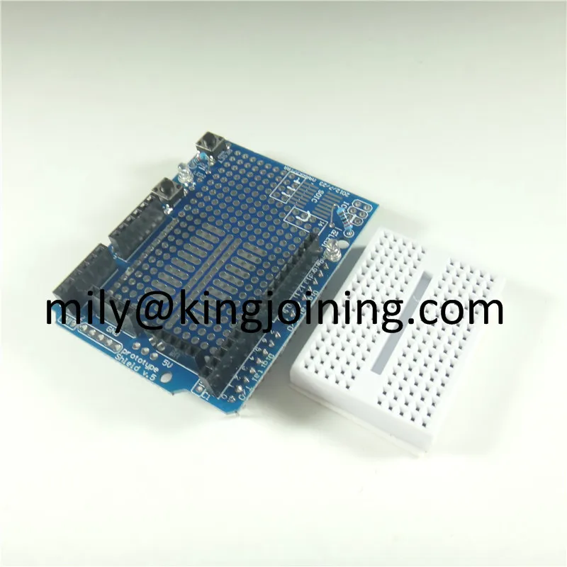 1pcs KJ370 UNO Proto Shield prototype expansion board with SYB-170 mini breadboard based For ARDUINO ProtoShield | Электроника