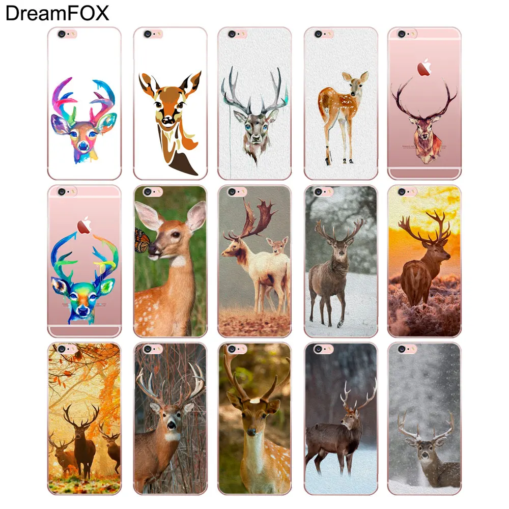 N386 Sika Deer Bambi Soft TPU Silicone Cover For Apple iPhone 11 Pro XR XS Max 8 X 7 6 6S Plus 5 5S SE 5C 4 4S Case |