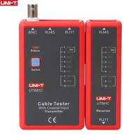 uni t ut681c professional cable tester network rj45 rj11 bnc telephone wire tracker ethernet lan detector line finder