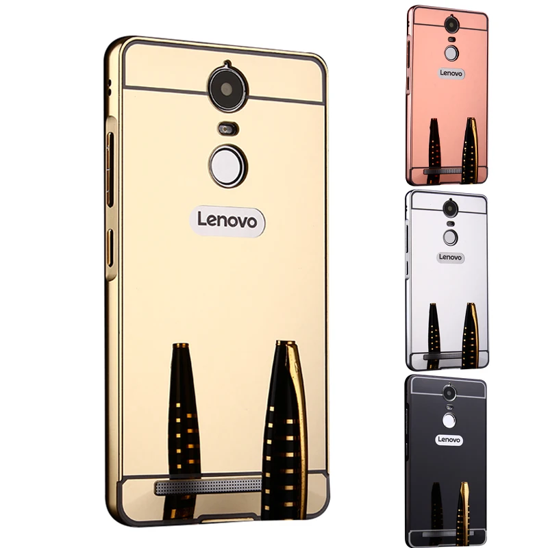 Lenovo K5 Note K5Note A 7020 чехол с металлической рамкой зеркальной задней крышкой жесткий