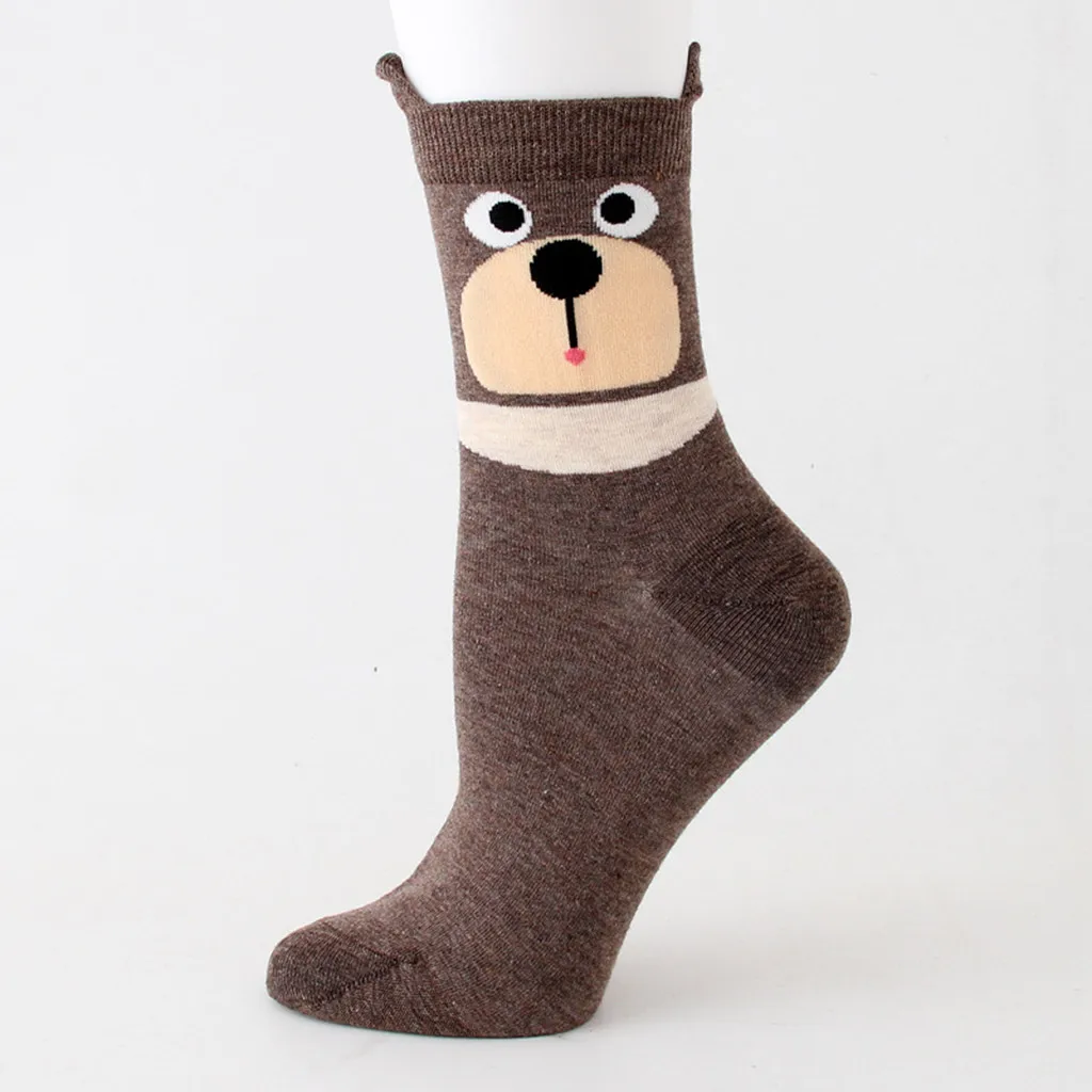 MAXIORILL Мультяшные счастливые носки женские носки короткие женские носки calcetines mujer divertido напечатанные kawaii милые носки средней длины набор#4
