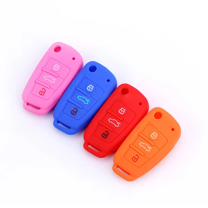 Лидер продаж силиконовый чехол для автомобильного ключа Golf Bora Jetta POLO GOLF Passat Skoda