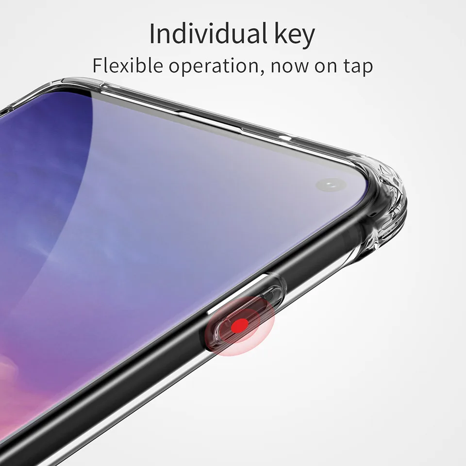 MSVII чехол с "воздушной подушкой" для samsung Galaxy S10 TPU мягкий прозрачный силиконовый чехол задняя крышка для samsung S10e S10 Plus чехол для телефона
