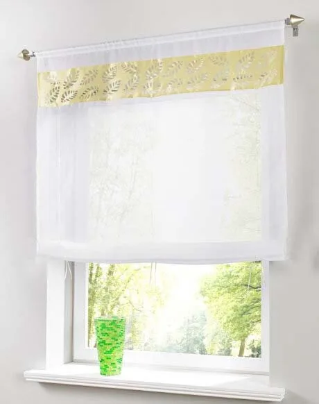 Новинка Европейский стиль 100% полиэстер лазерная резка Прозрачная римская штора