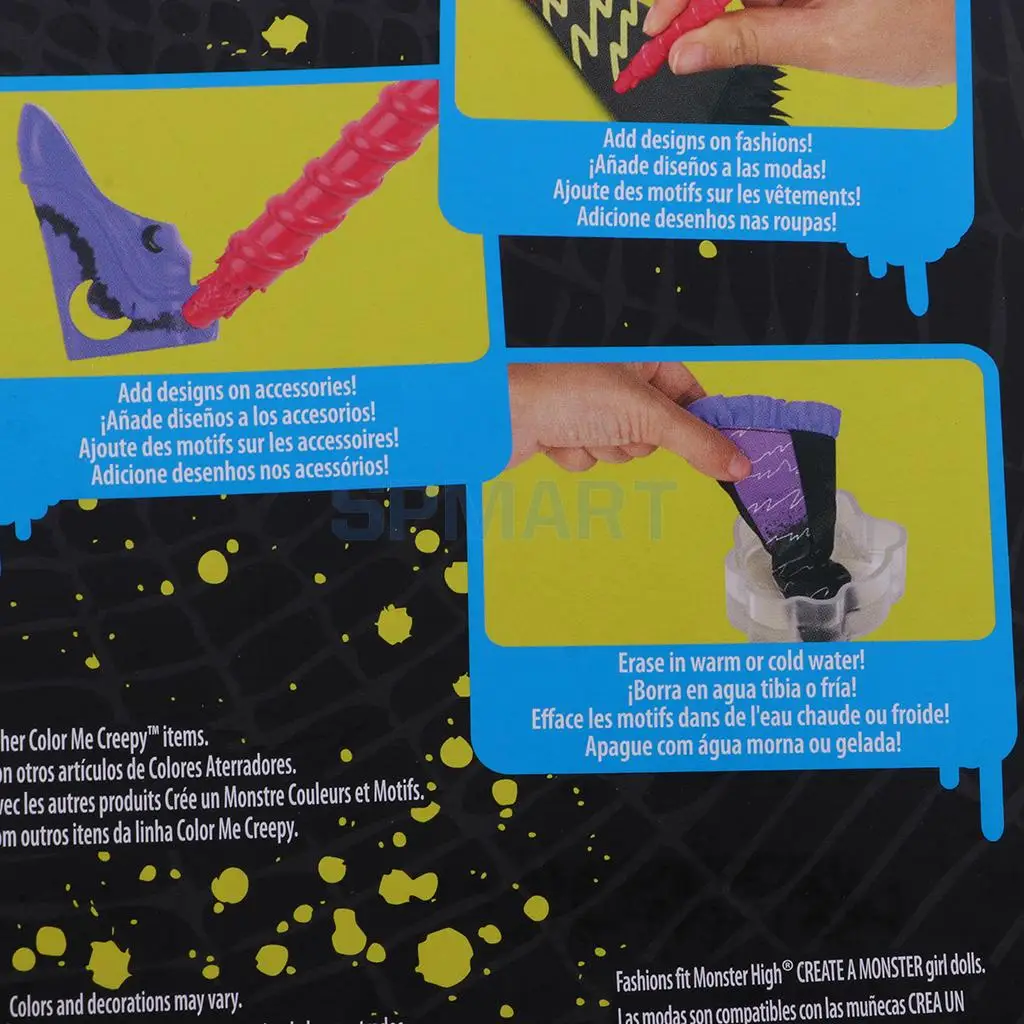 Стильные наряды Вечерние наряды Аксессуары DIY Paintable платье Одежда для кукол Monster High