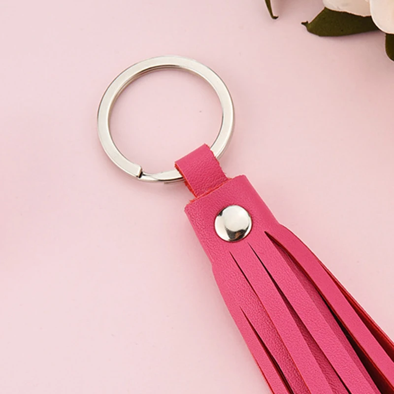 Модные DIY аксессуары для кисточек металлический брелок автомобильный кожаный