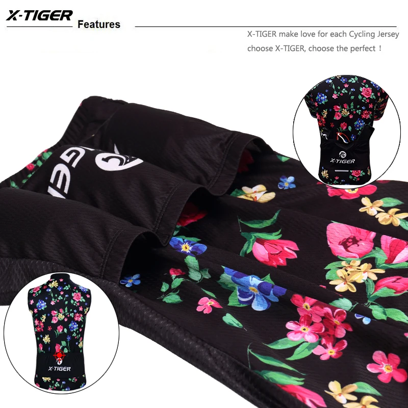 Велосипедная одежда X Tiger из 100% полиэстера жилет без рукавов для езды на