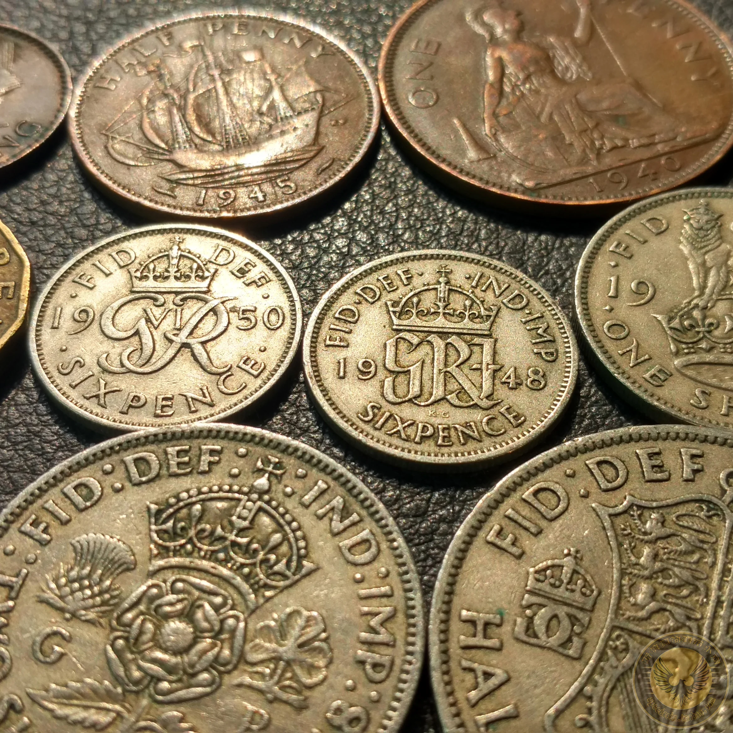 Великобритания 10 шт. Набор монет старое издание ЕС Оригинал Европейская Монета
